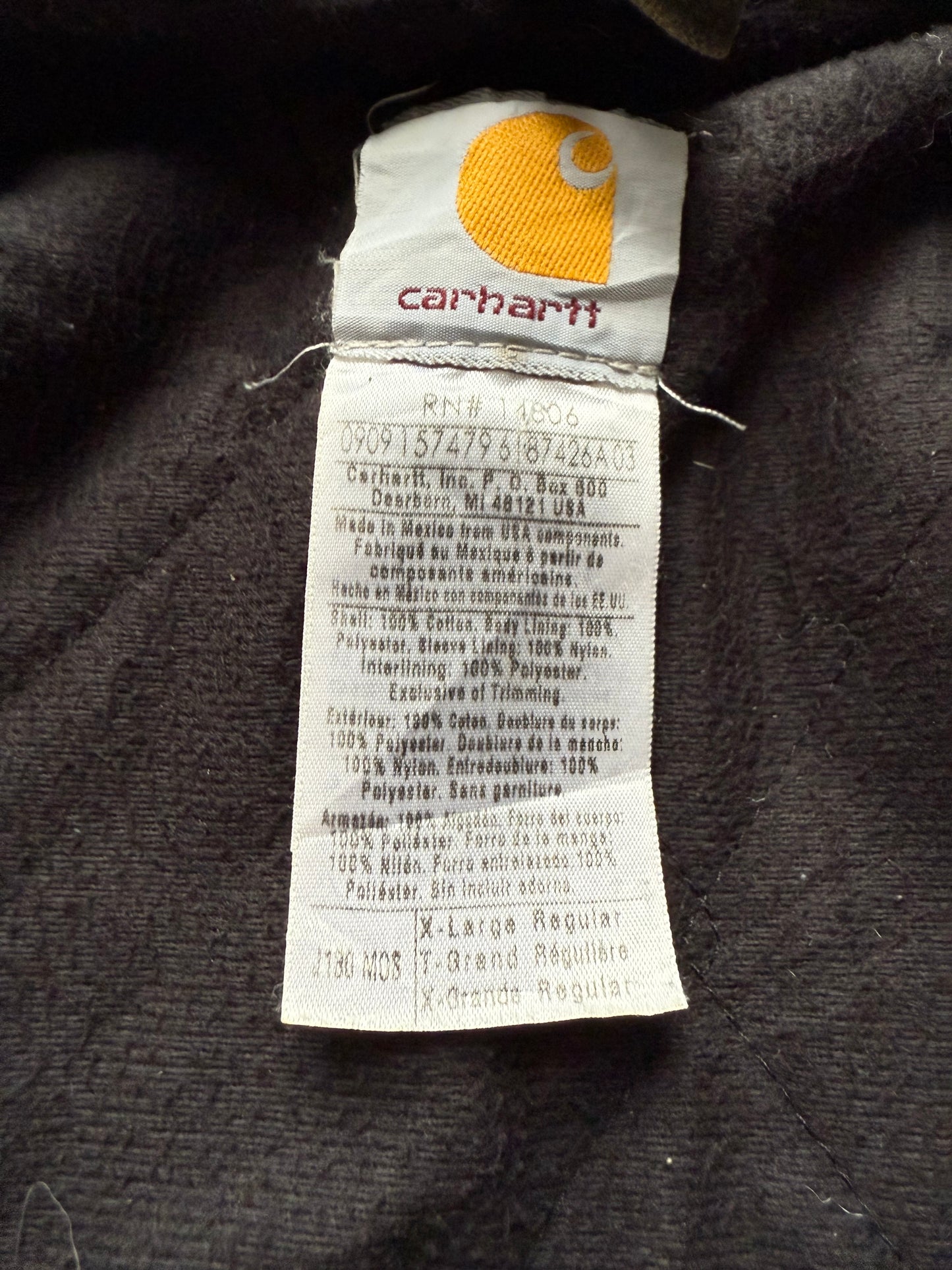 Faded Olive Green Carhartt Active Jacket - Boxy XL