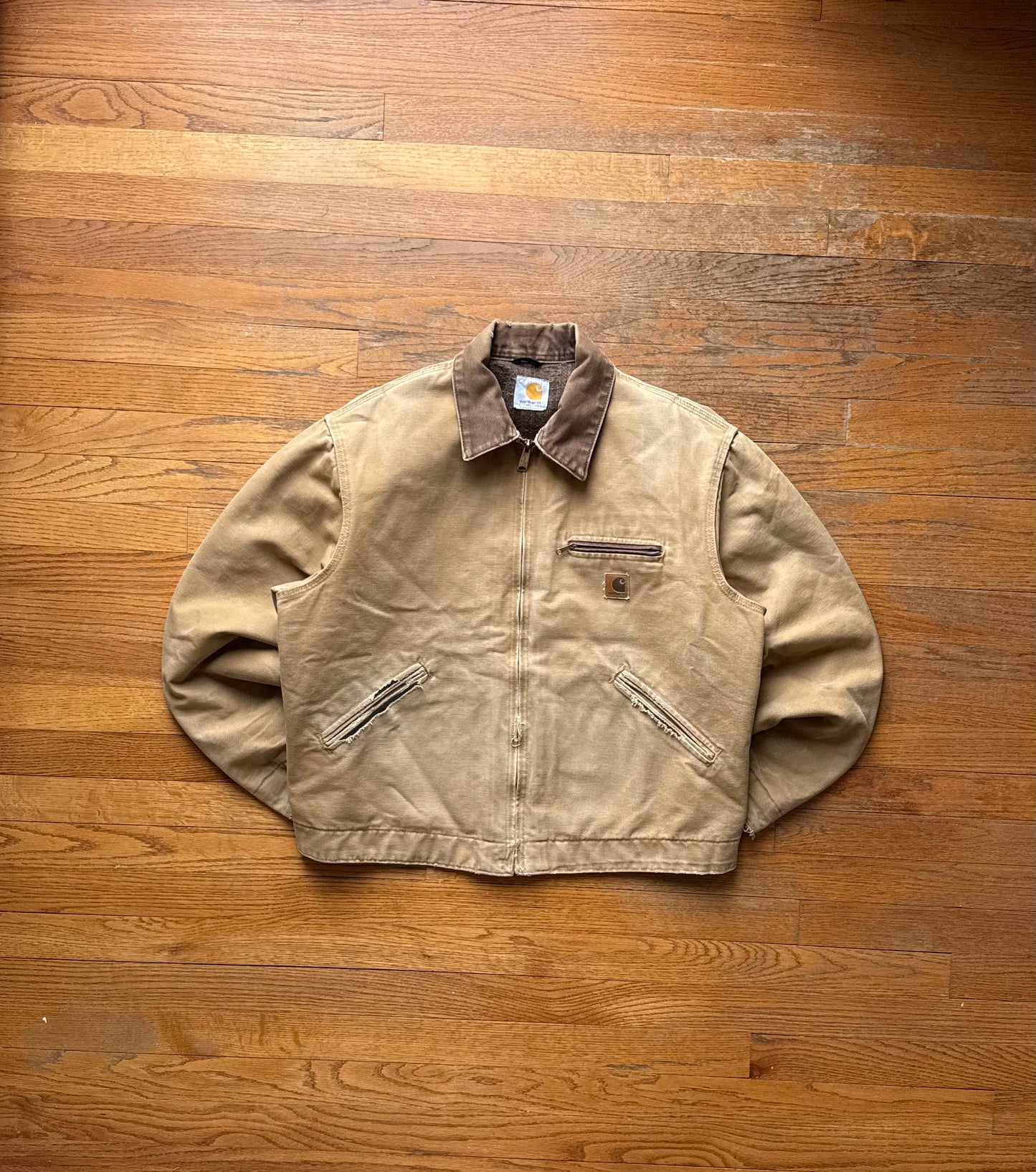 Faded Brown Carhartt Detroit Jacket - Boxy M-L