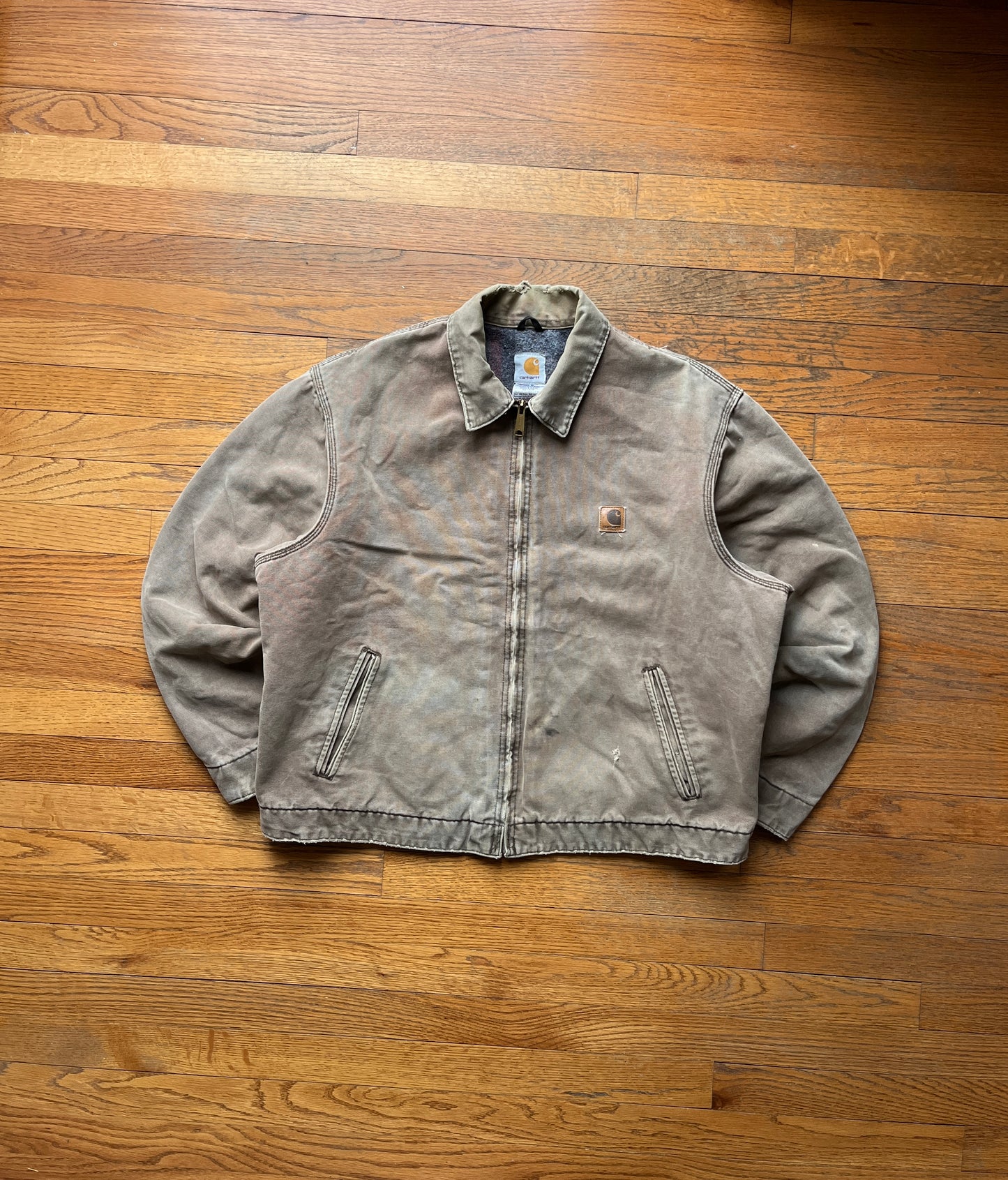 Faded Chestnut Brown Carhartt Detroit Jacket - Boxy Large