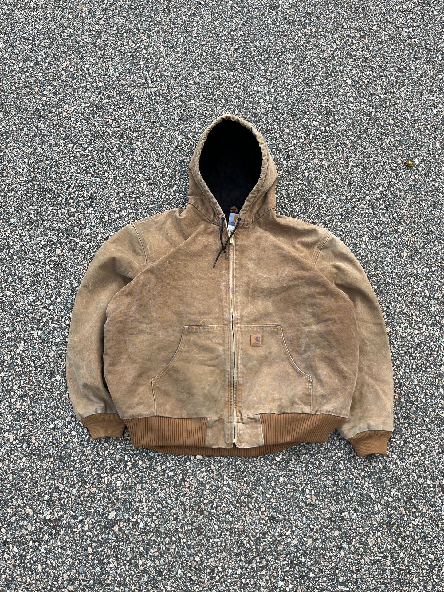 褪色棕色 Carhartt 运动夹克 - 2XL