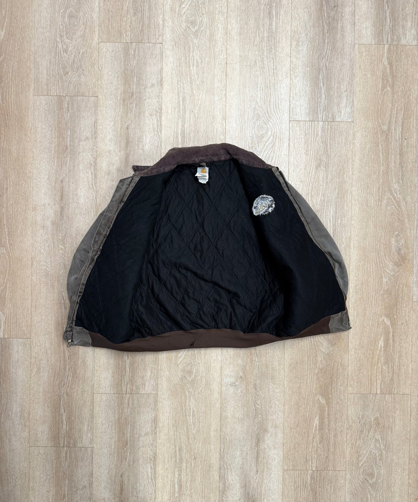 Faded Chestnut Brown Carhartt Santa Fe Jacket - Large