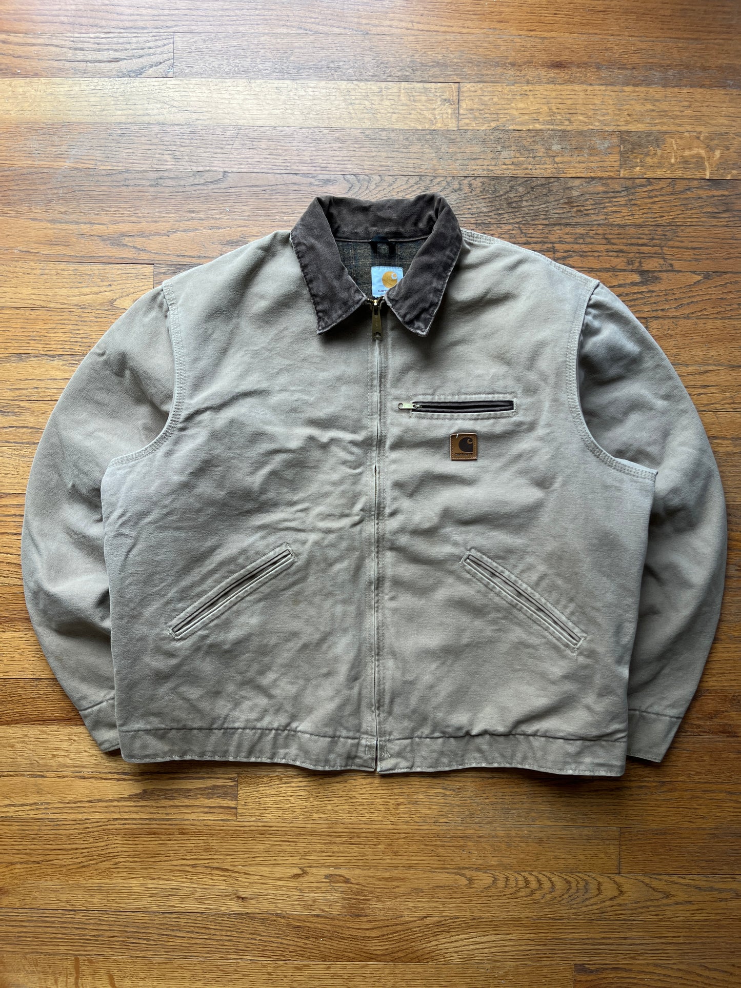 Faded Saddle Brown Carhartt Detroit Jacket - Boxy L-XL