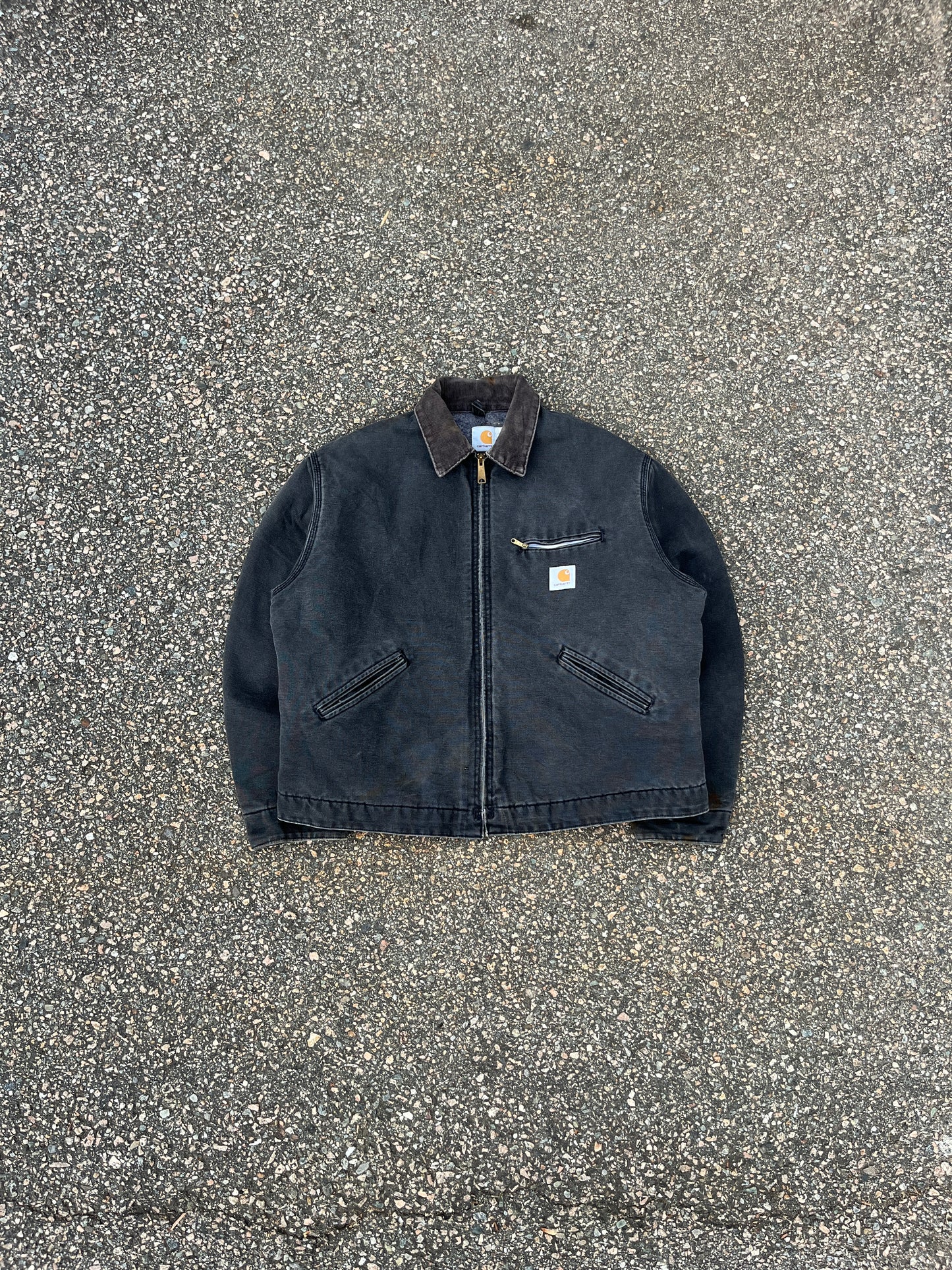 Faded Black Carhartt Detroit Jacket - Boxy Large