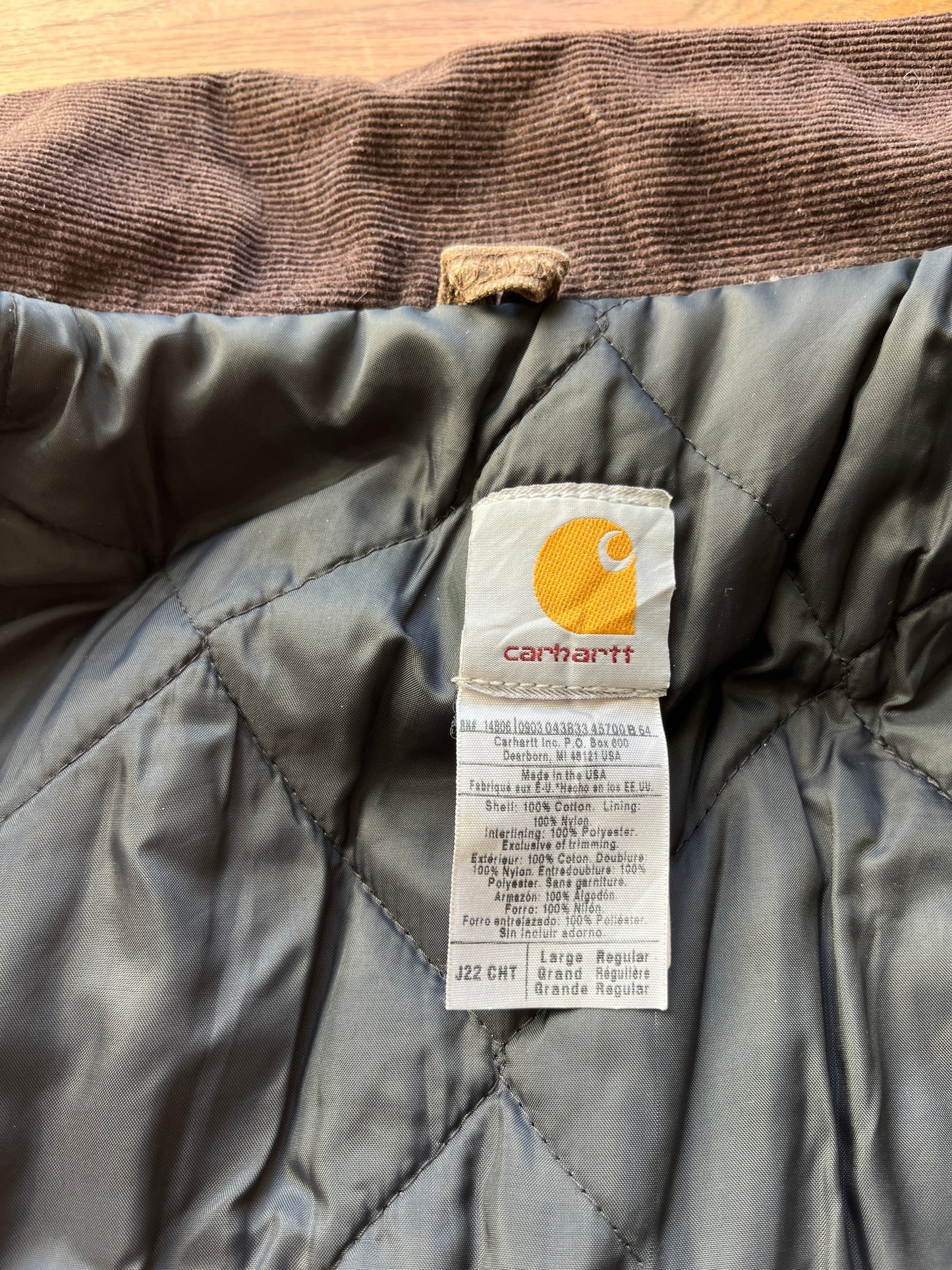 褪色栗棕色 Carhartt 北极夹克 - 宽松中号