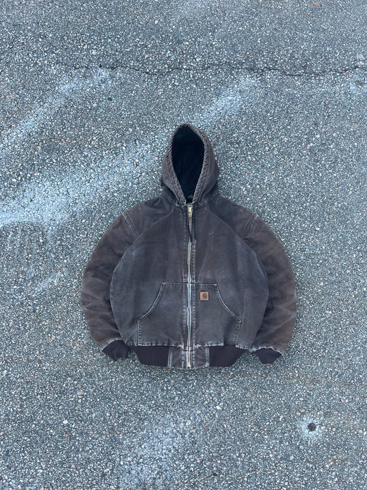 褪色棕色 Carhartt 运动夹克 - 中号