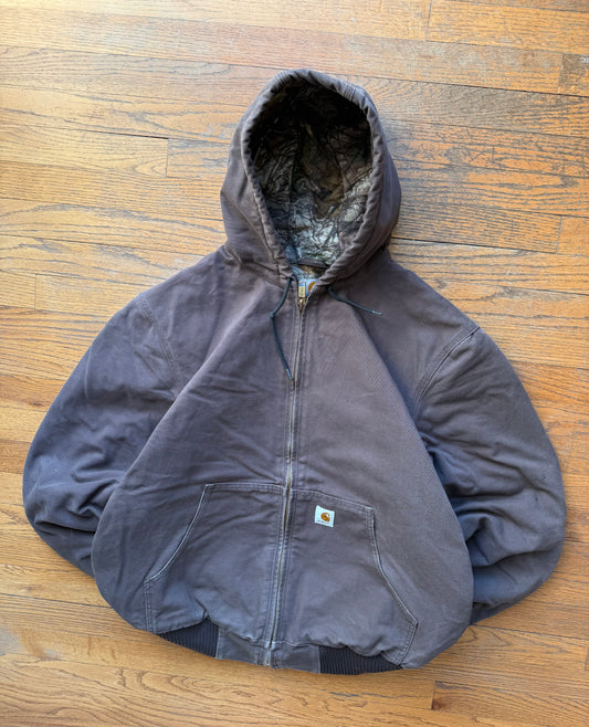Faded Brown Realtree Lined Carhartt Active Jacket - Large