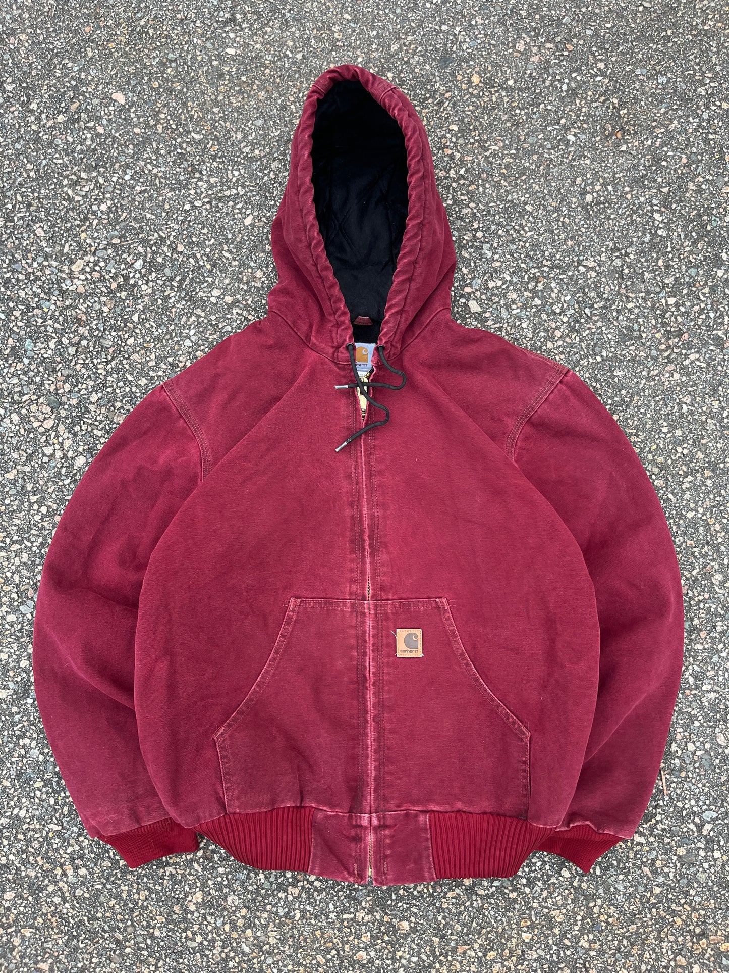 褪色深红色 Carhartt Active 夹克 - 中号