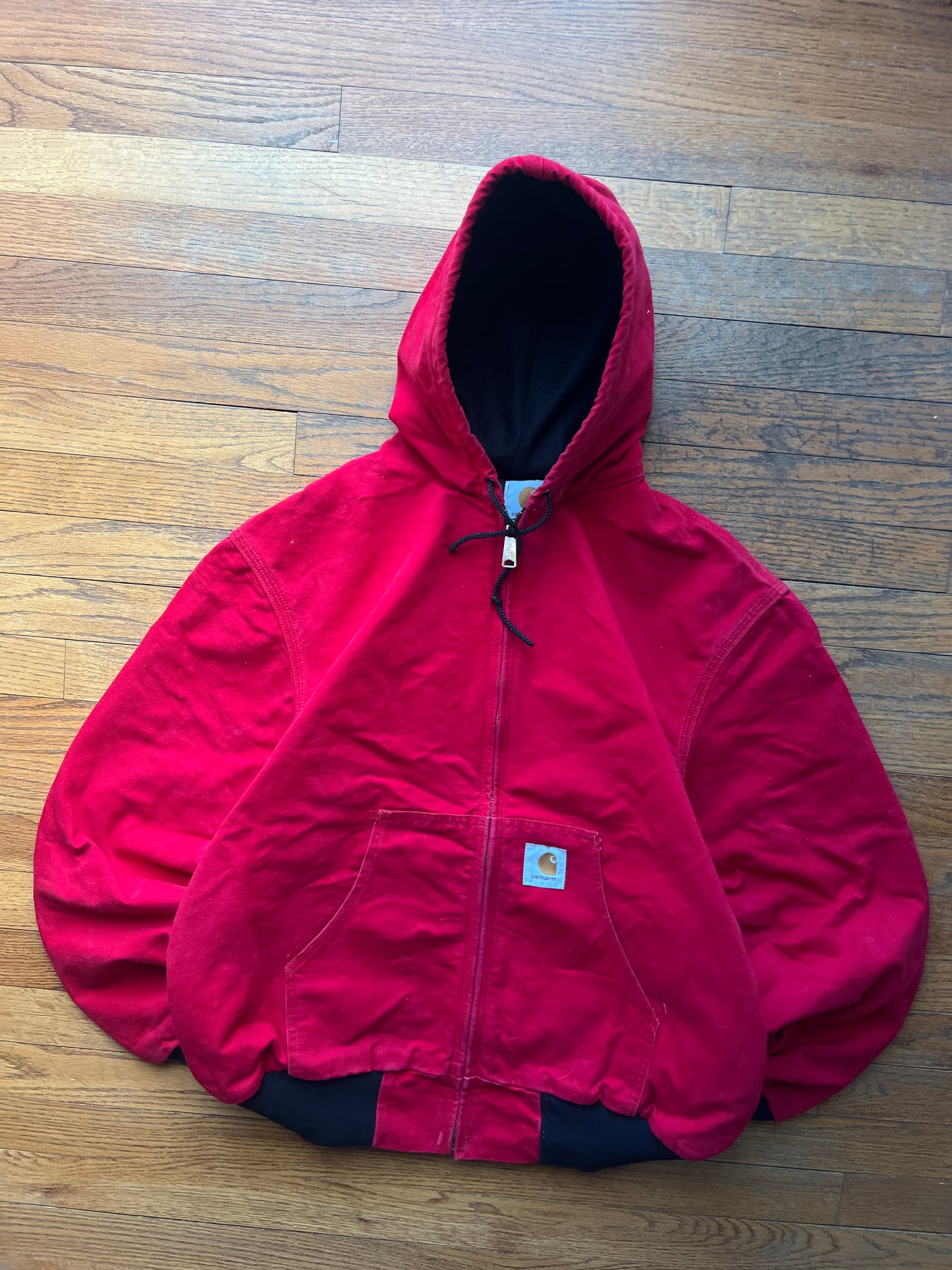 Faded Strawberry Red Carhartt Active Jacket - Large