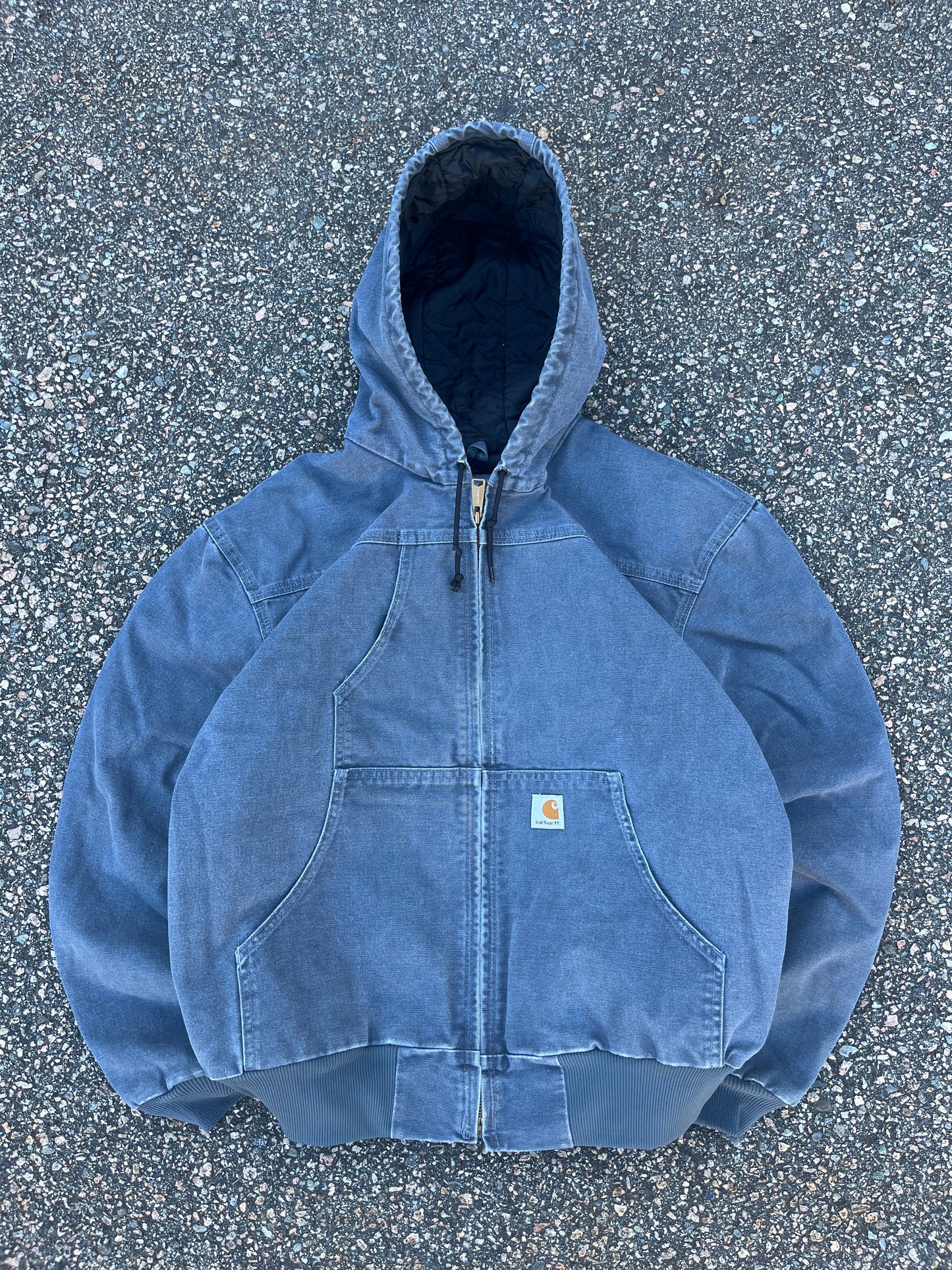 Faded Storm Blue Carhartt Active Jacket - Medium