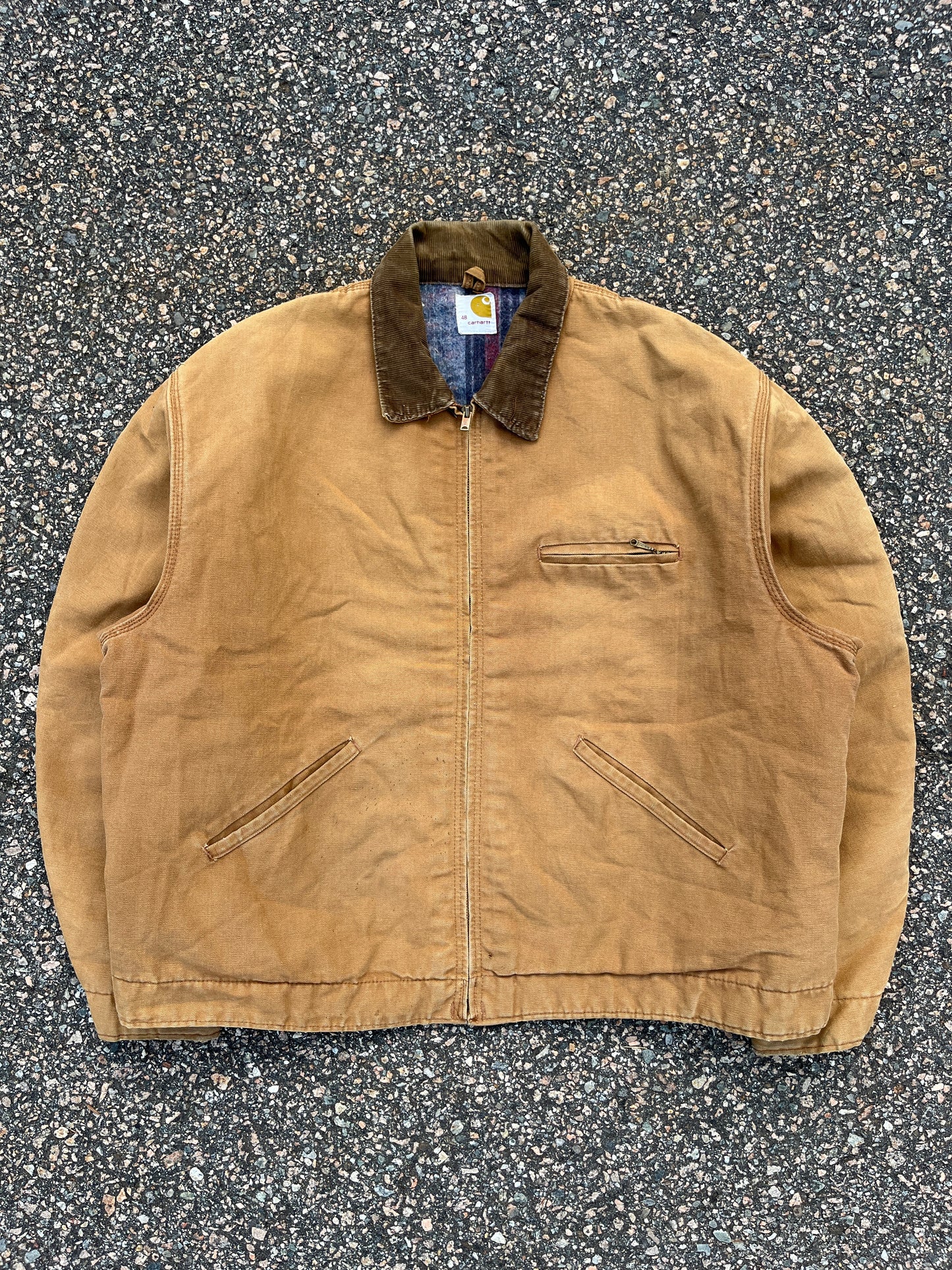 70’s Faded Brown Carhartt Detroit Jacket - Boxy L-XL