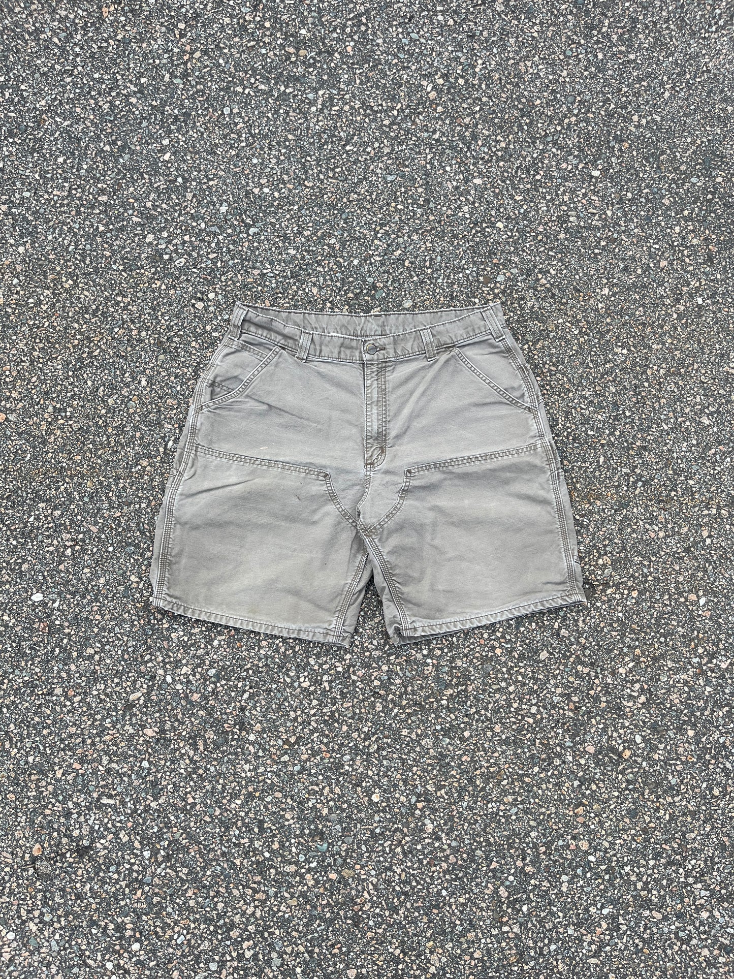 Faded Light Brown Carhartt Double Knee Shorts - 35