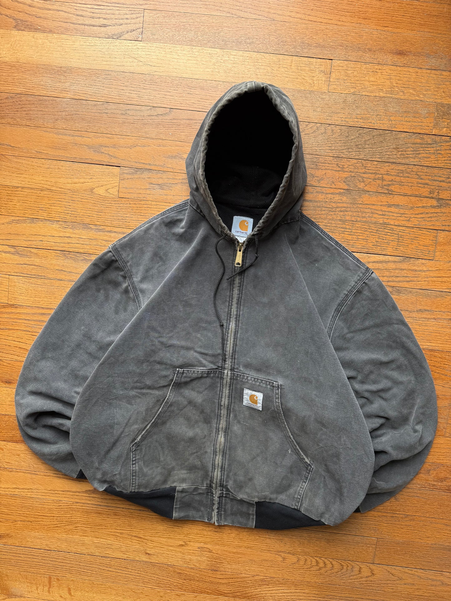 Faded Black Carhartt Active Jacket - Large