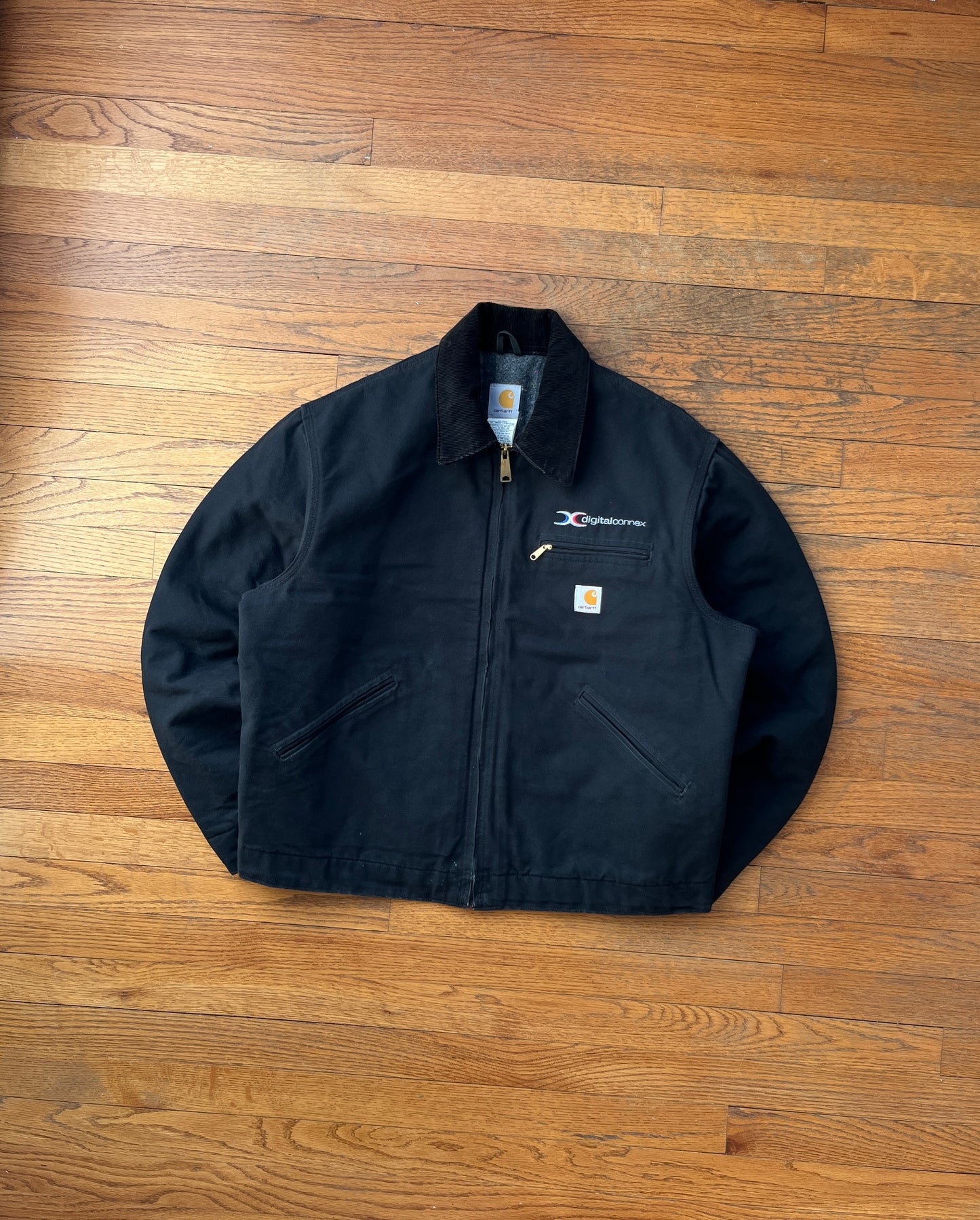 Faded Black Carhartt Detroit Jacket - Large