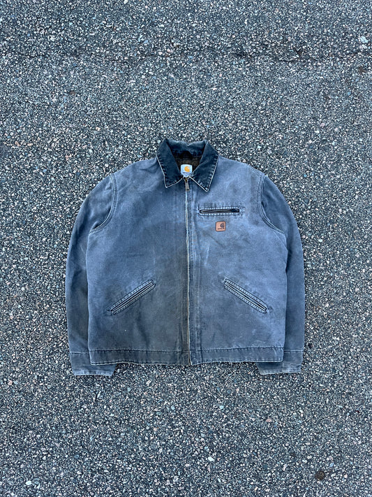 褪色砾石灰色 Carhartt 底特律夹克 - 宽松 L-XL