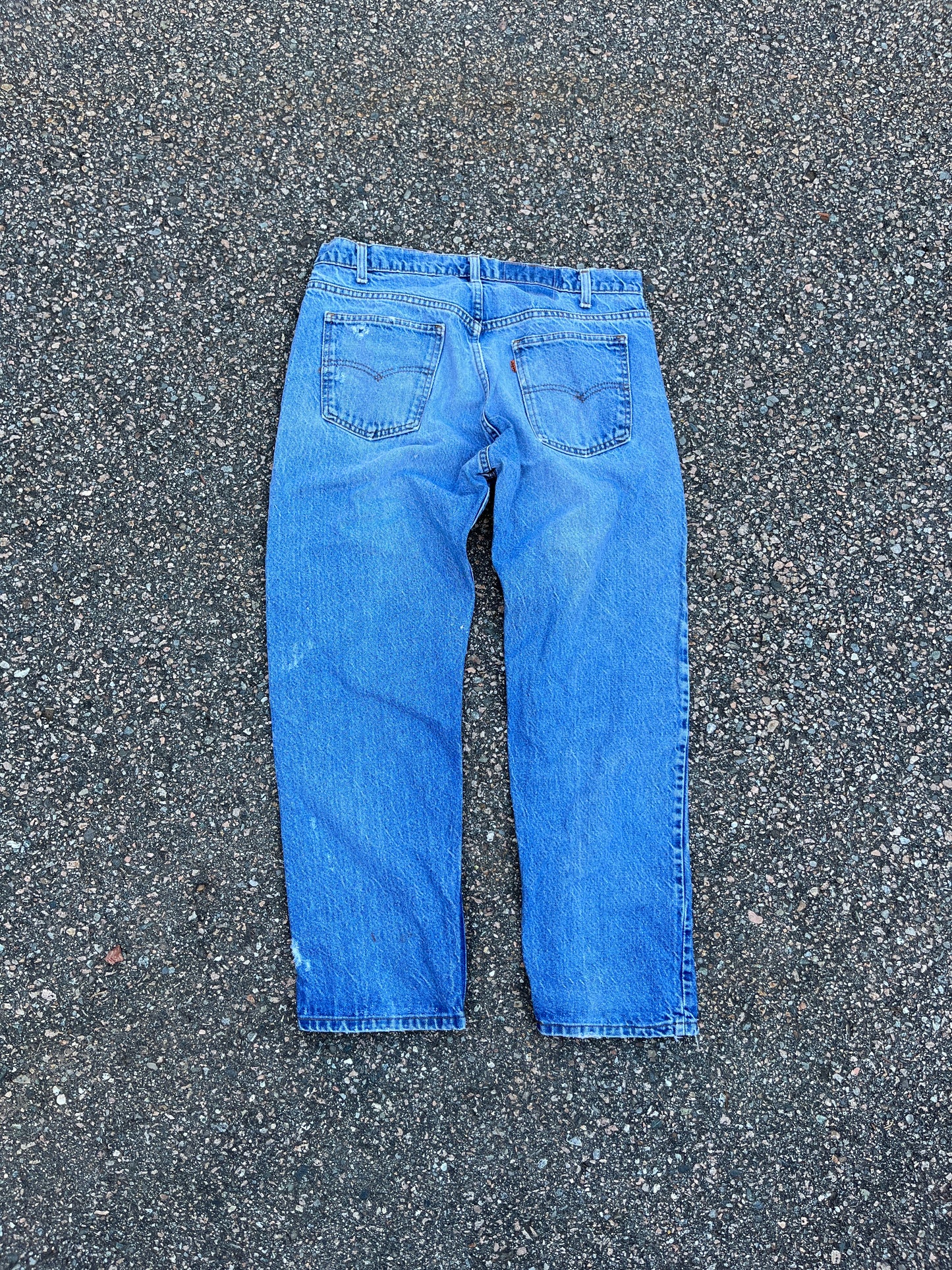 Levi's 褪色丹宁橙色标签 501 裤子 - 35 x 28.5