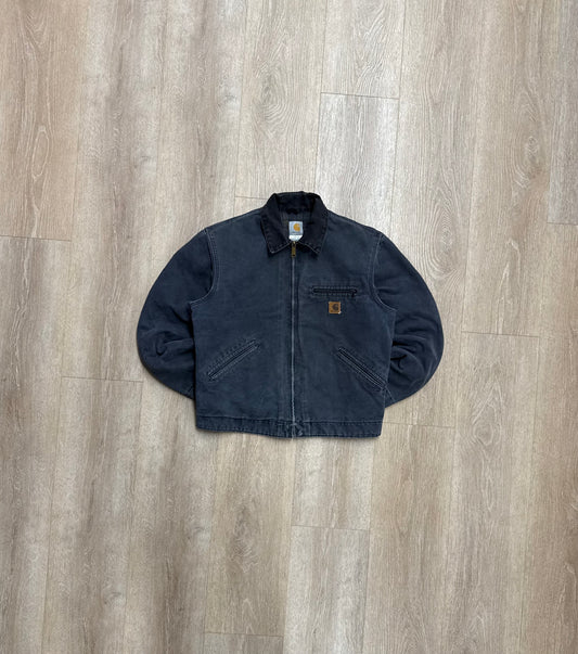 Faded Petrol Blue Carhartt Detroit Jacket - Medium
