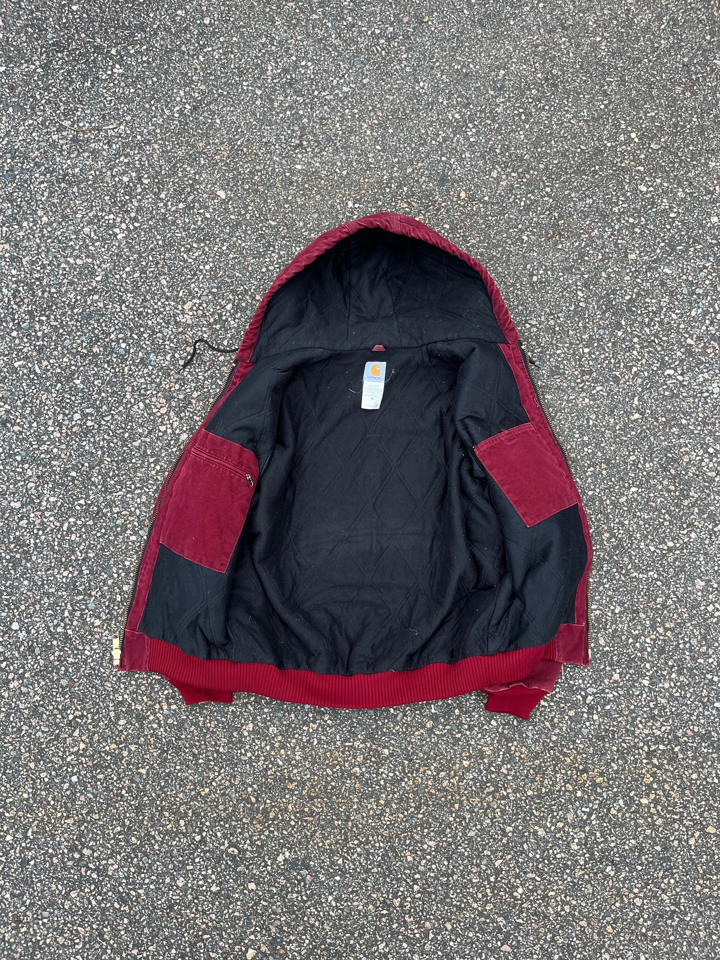 褪色深红色 Carhartt Active 夹克 - 中号