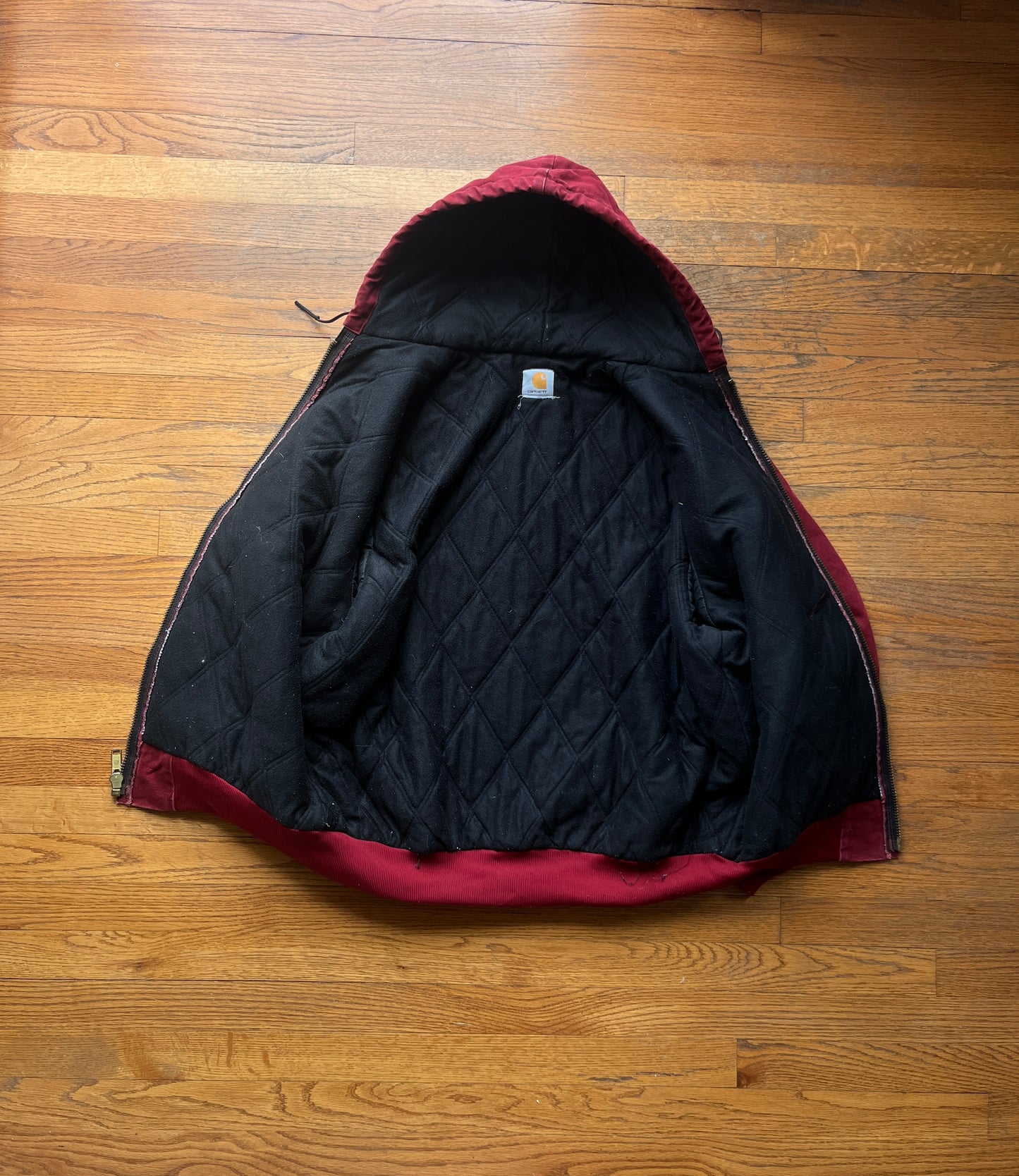 Faded Crimson Red Carhartt Active Jacket - Boxy L-XL