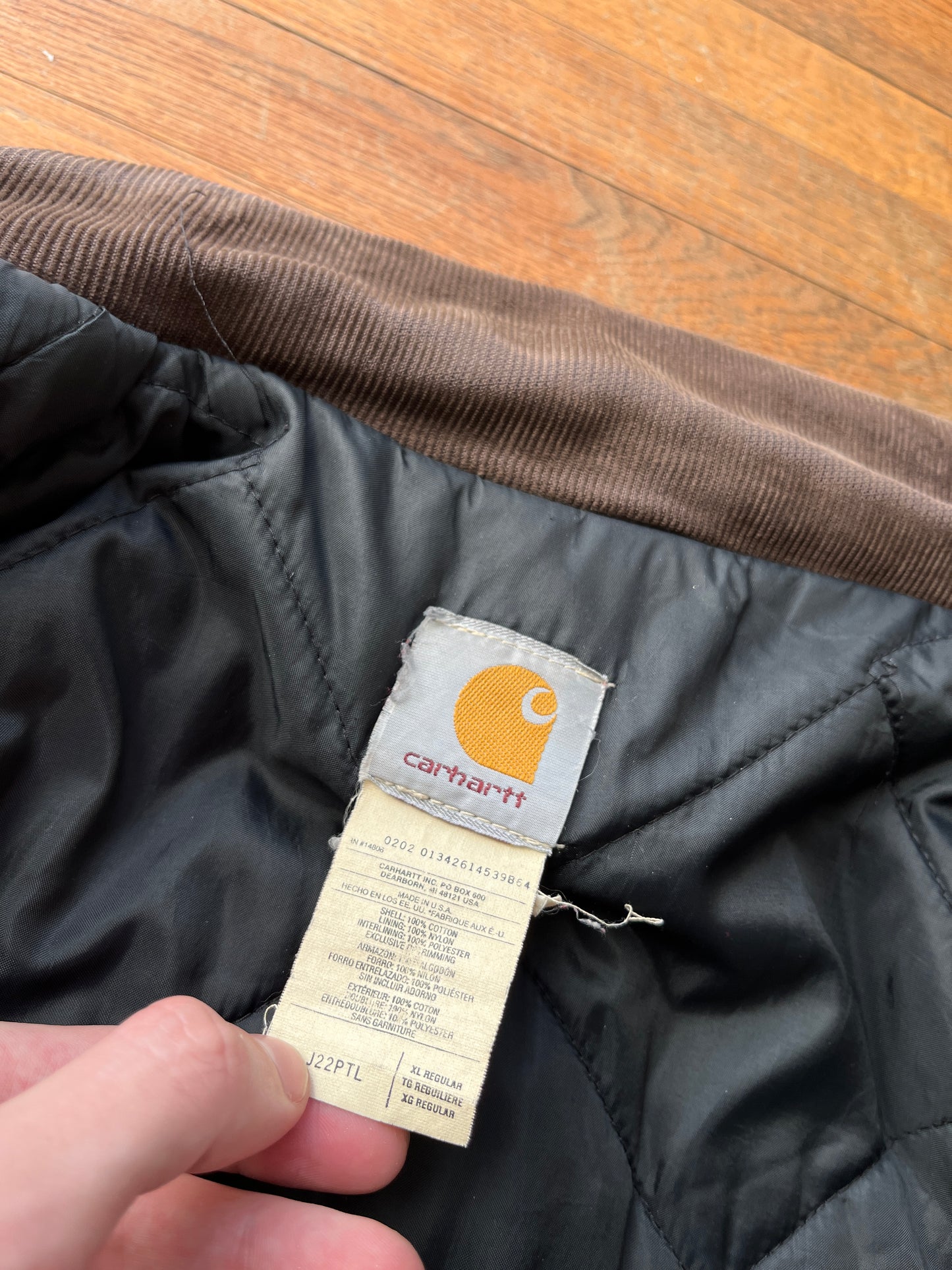 Faded Petrol Blue Carhartt Arctic Jacket - Boxy Large