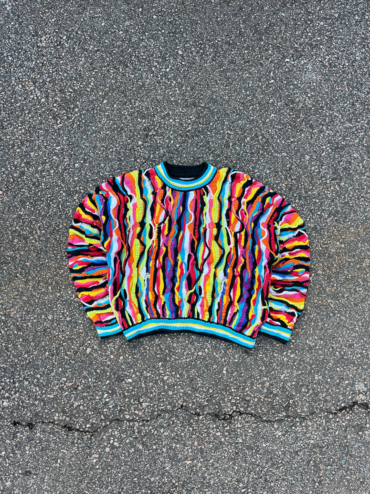 Vintage Coogi 3D 棉质毛衣 - Boxy SM