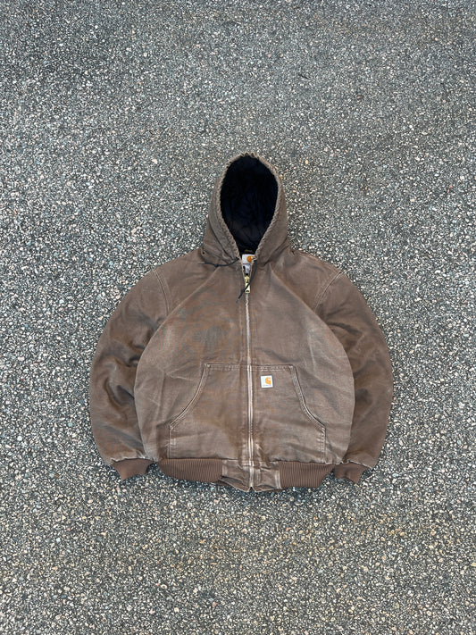 Faded Brown Carhartt Active Jacket - Boxy L-XL