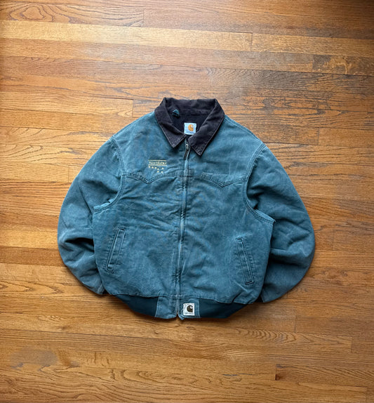 Faded Hunter Green Carhartt Santa Fe Jacket - Medium