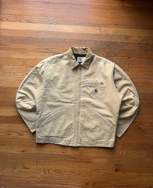 Faded Cream Carhartt Detroit Jacket - XL Tall