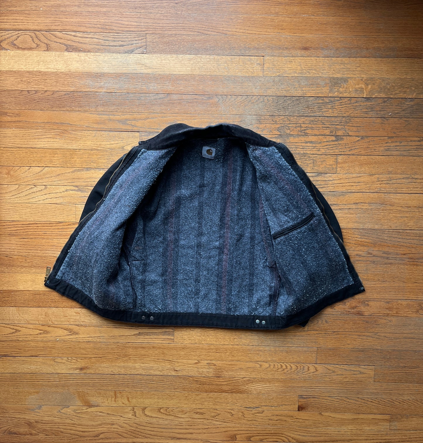 Faded Black Carhartt Detroit Jacket - Medium