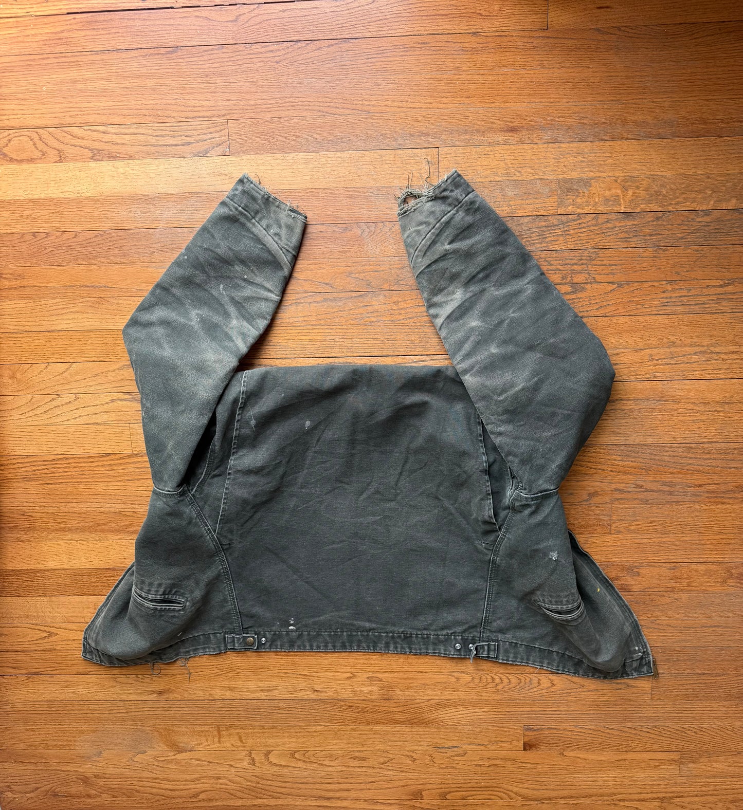 Faded Olive Green Carhartt Detroit Jacket - Large Tall