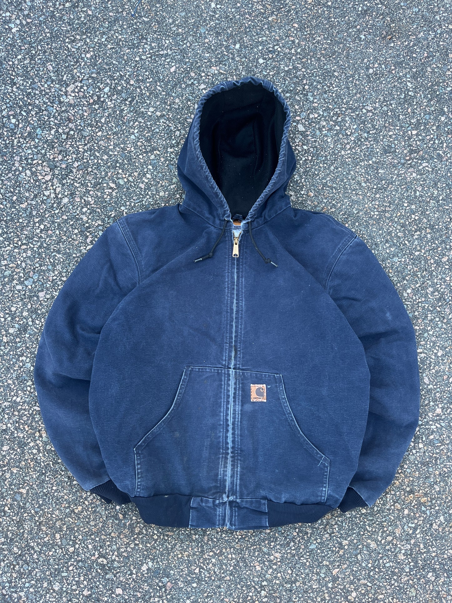 褪色午夜蓝色 Carhartt 运动夹克 - 中号