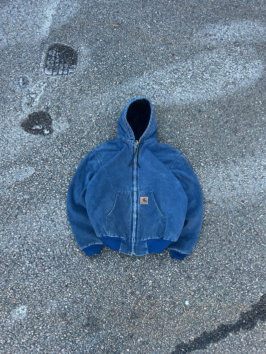 Faded Sky Blu Carhartt Active Jacket - Boxy M-L