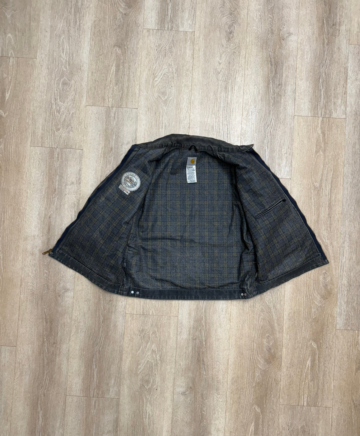 Faded Petrol Blue Carhartt Detroit Jacket - XL