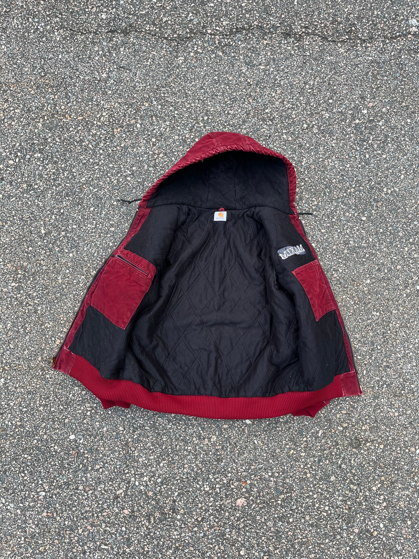 Faded Crimson Red Carhartt Active Jacket - Large