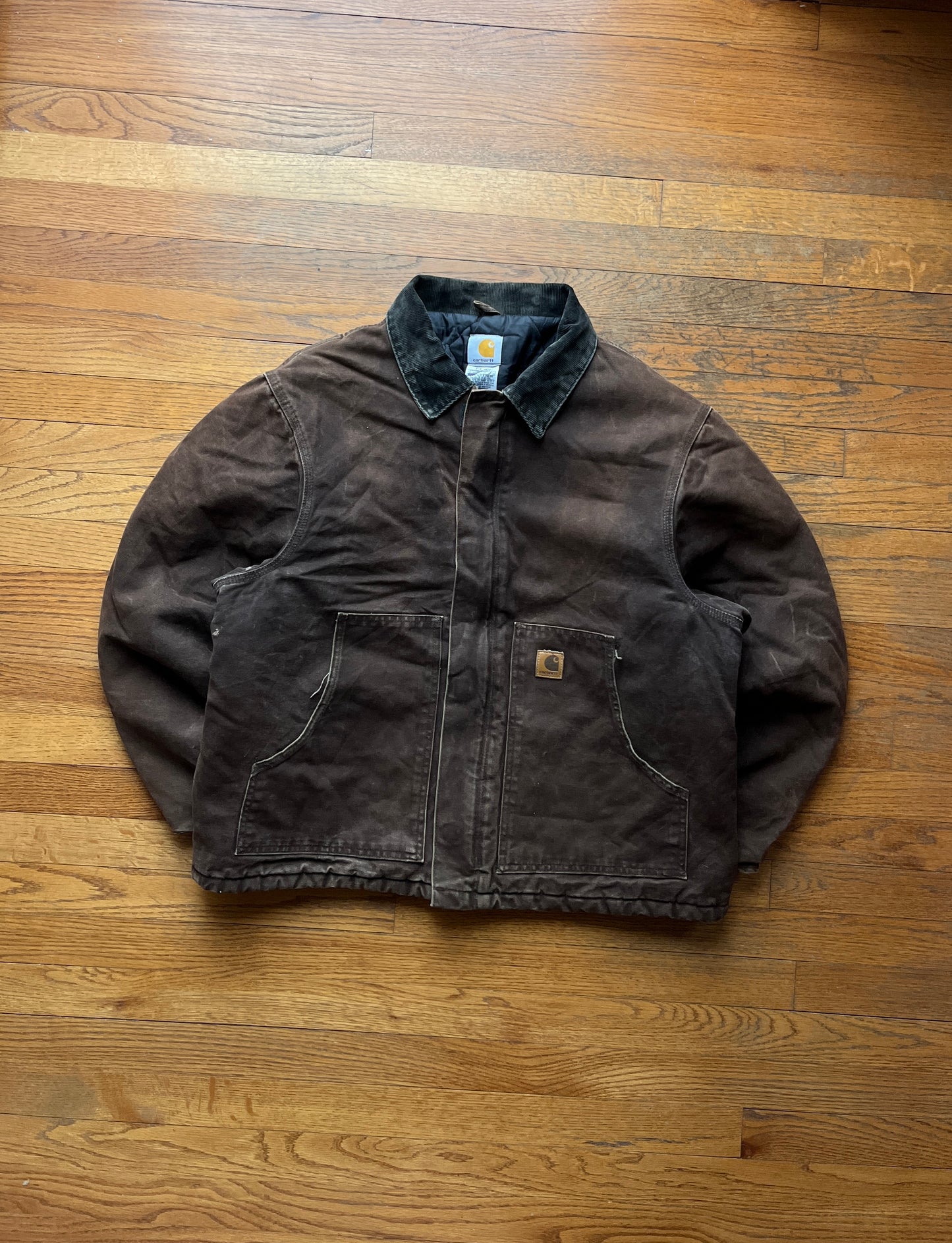 Faded Dark Brown Carhartt Arctic Jacket - XL