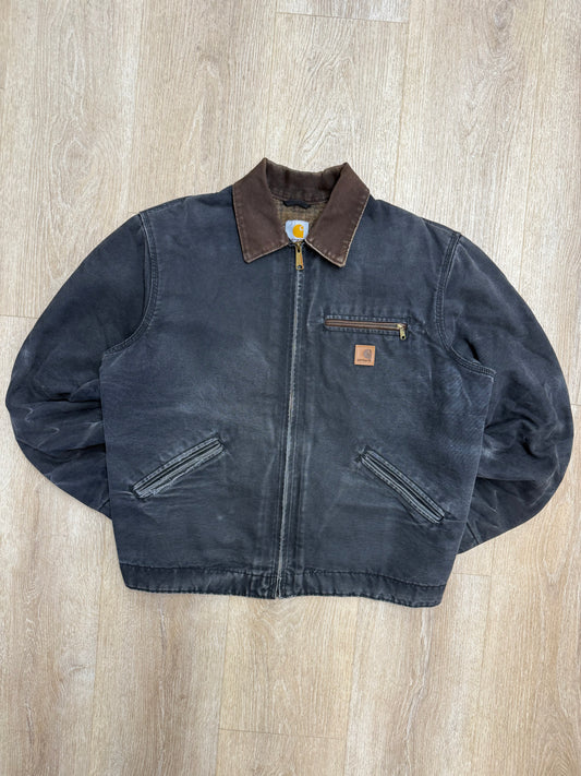 Faded Black Carhartt Detroit Jacket - Large