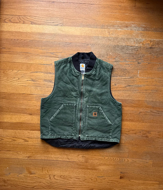 Faded Spruce Green Carhartt Vest - Fits M-L