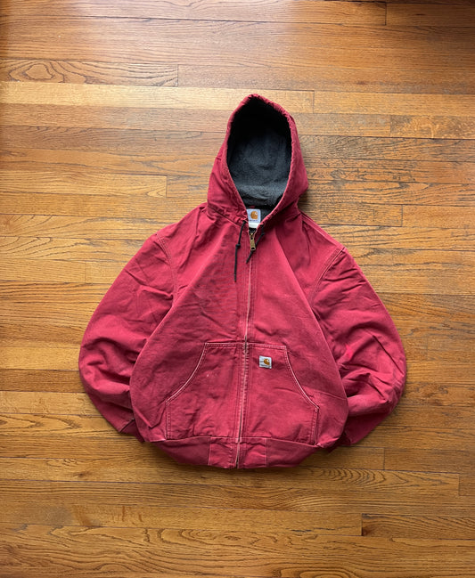 褪色粉色 Carhartt 运动夹克 - 中号