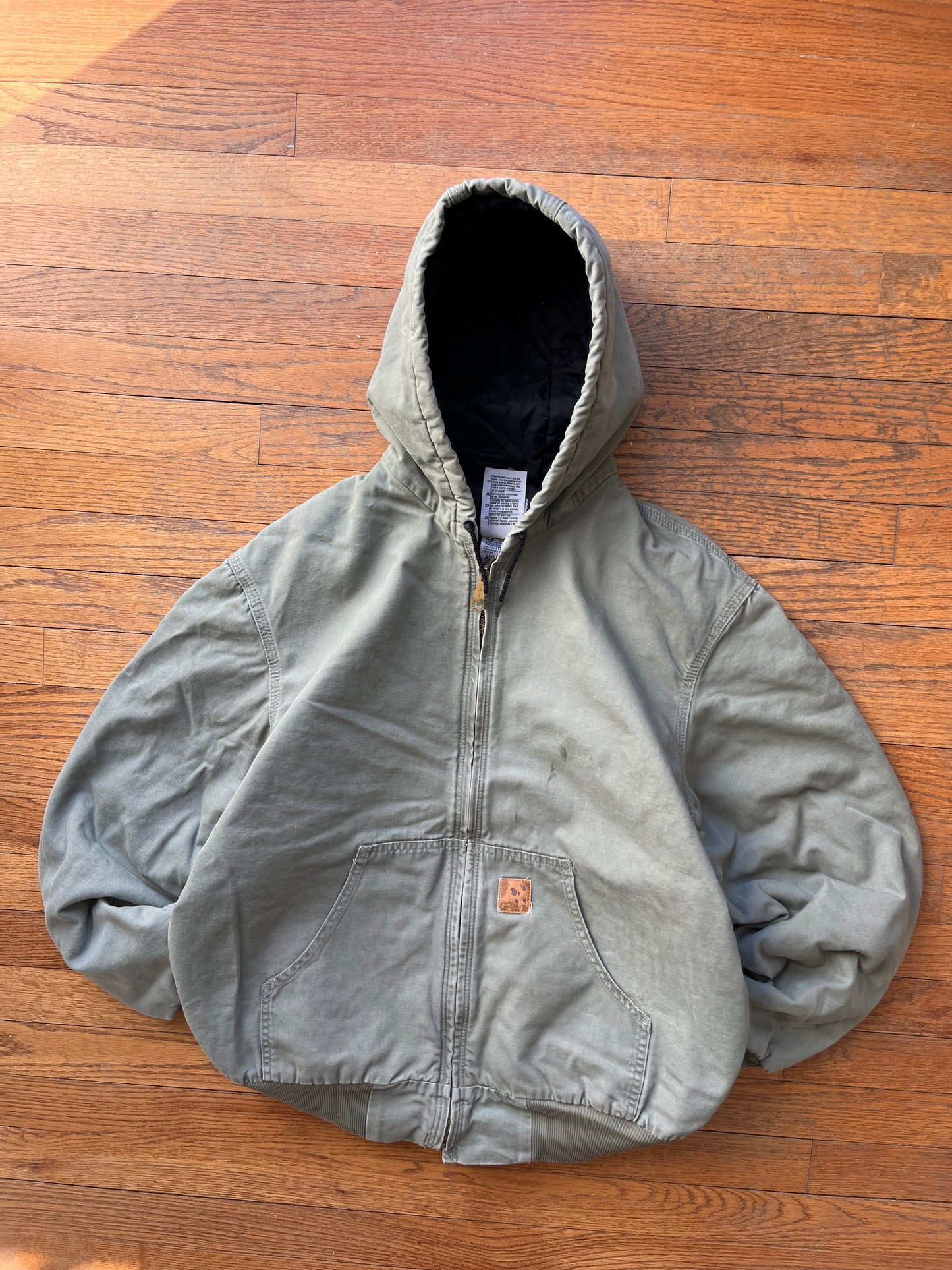 Faded Loden Green Carhartt Active Jacket - Medium