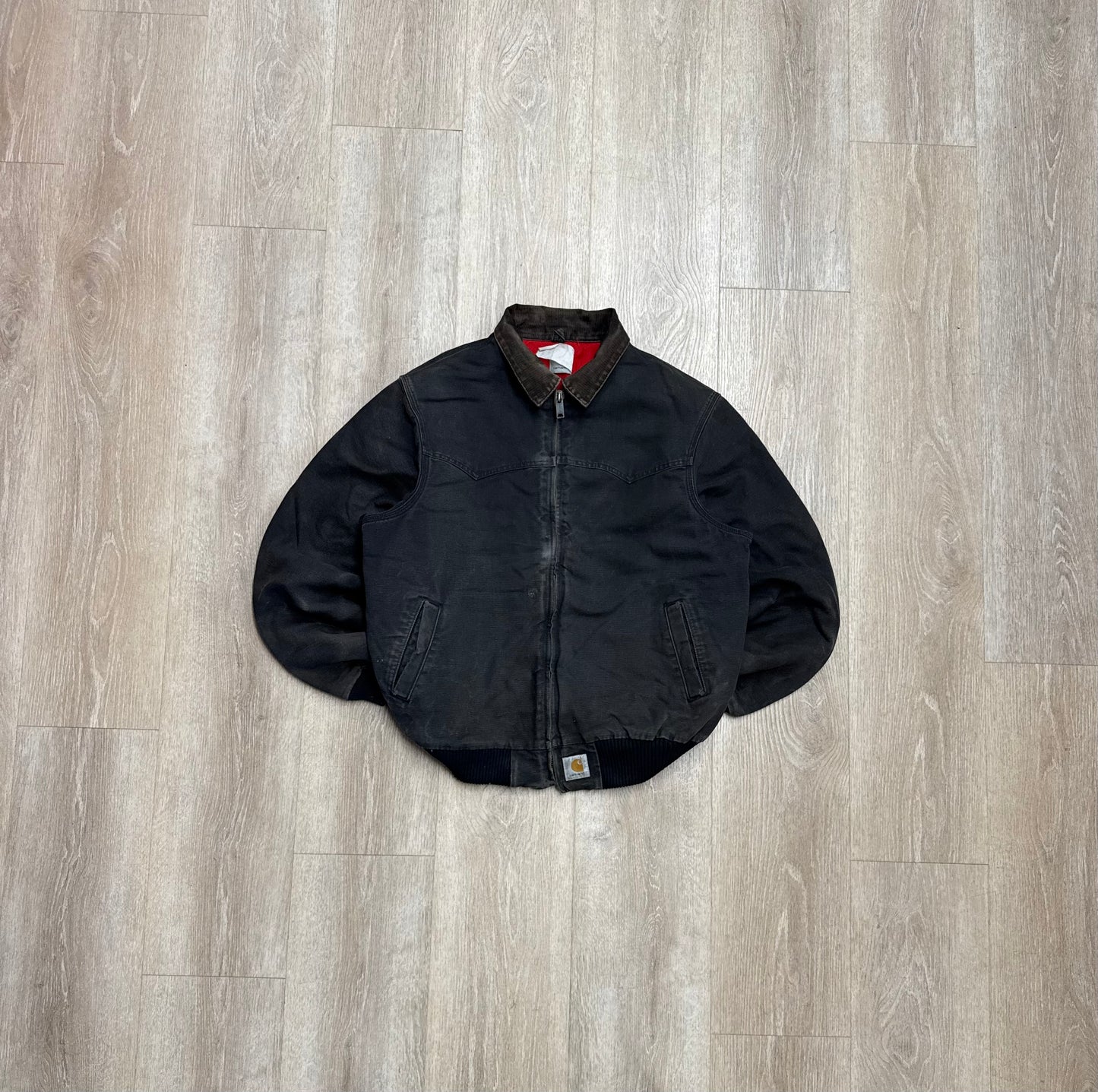 Faded Black Carhartt Santa Fe Jacket - XL