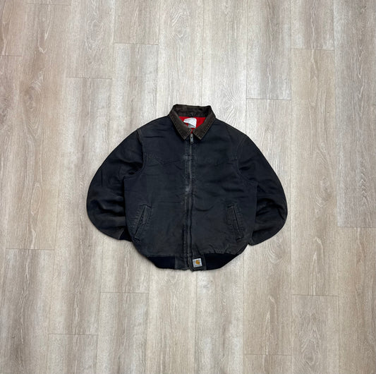 Faded Black Carhartt Santa Fe Jacket - XL