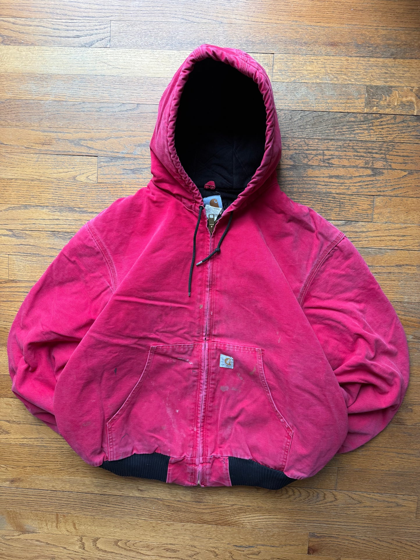 Faded Red Carhartt Active Jacket - 2XL