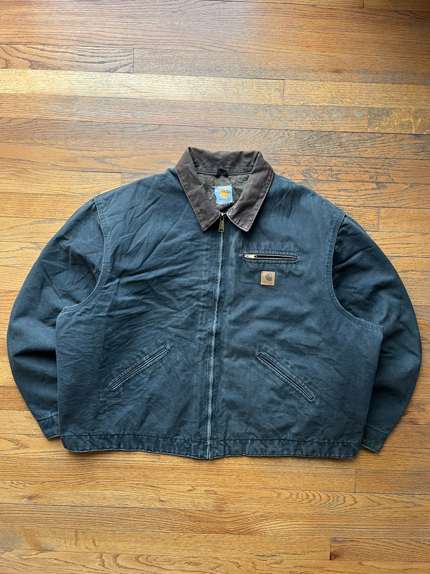 褪色黑色 Carhartt Detroit 夹克 - Boxy 2XL