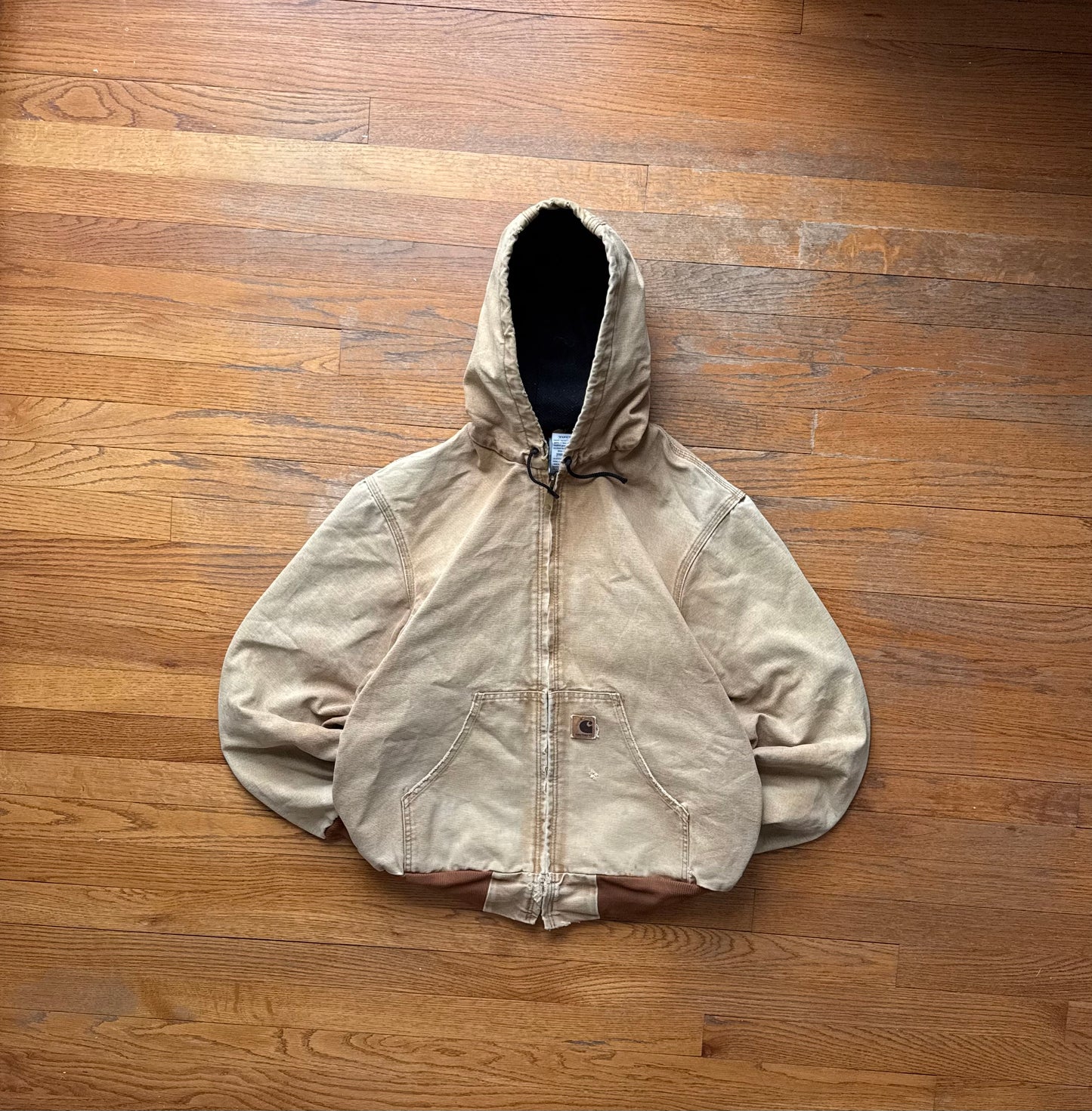 Faded Brown Carhartt Active Jacket - Medium