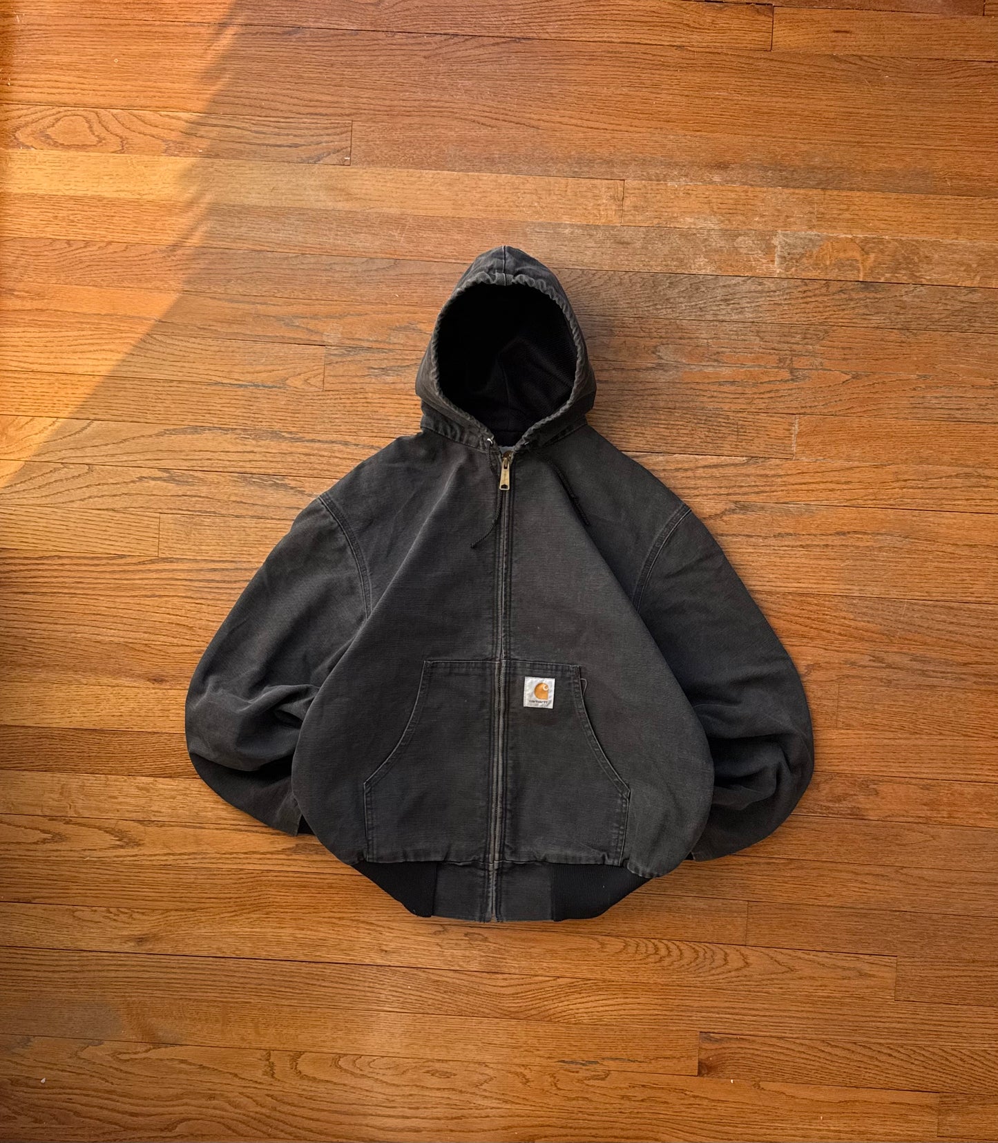 Faded Black Carhartt Active Jacket - Medium