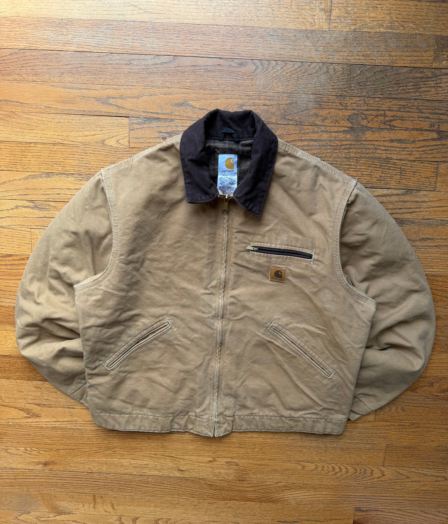 Faded Camel Brown Carhartt Detroit Jacket - Boxy M-L