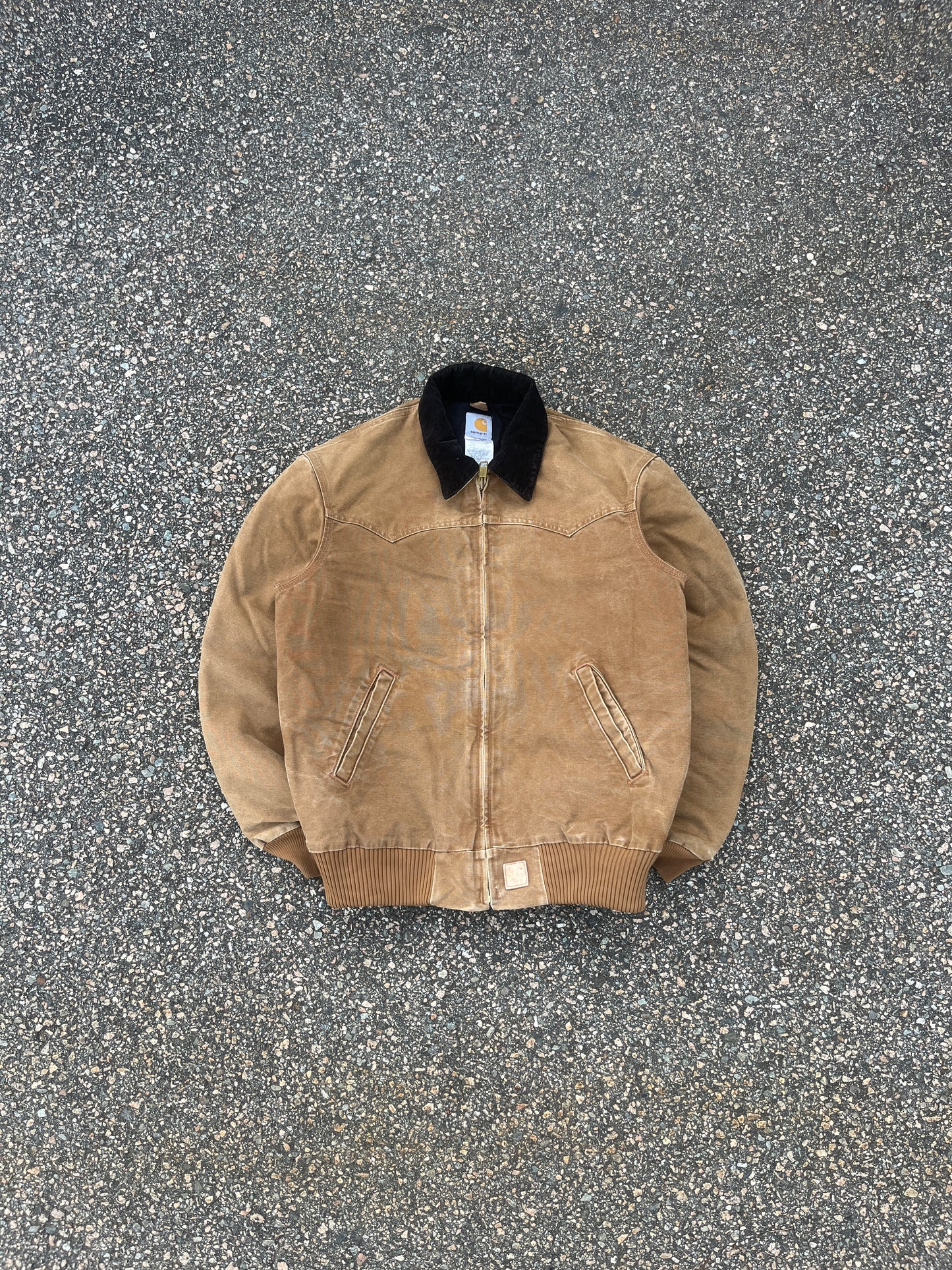 褪色棕色 Carhartt Santa Fe 夹克 - 中号