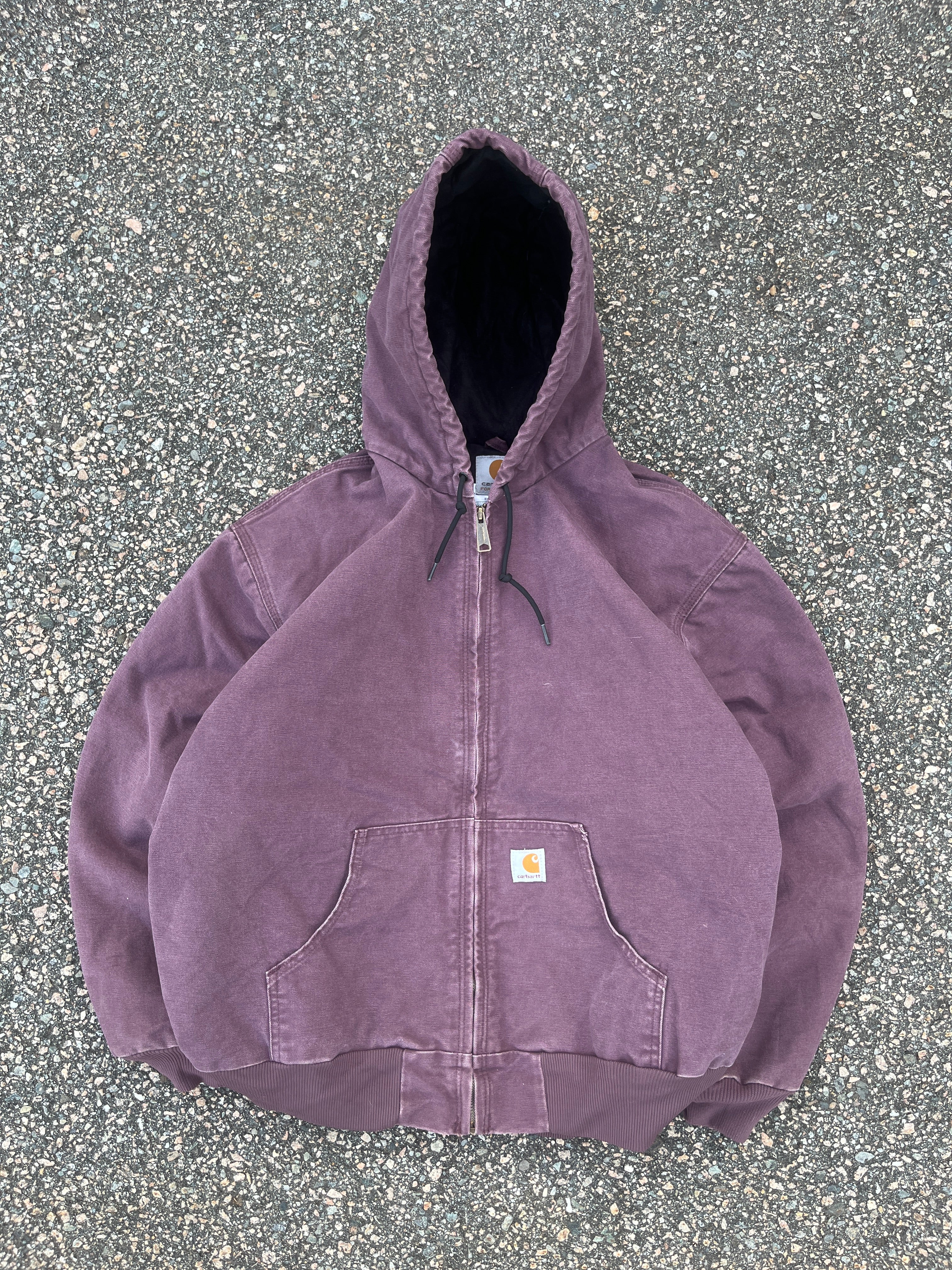 Faded Purple Carhartt Active Jacket Boxy Large VTG By Mike