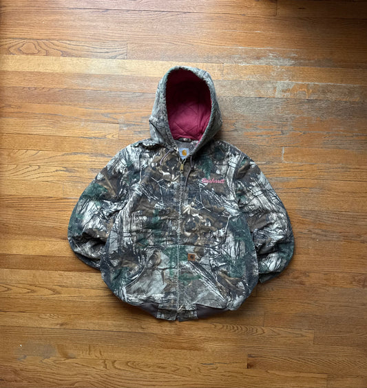 Faded Pink Lined Realtree Carhartt Active Jacket - Large