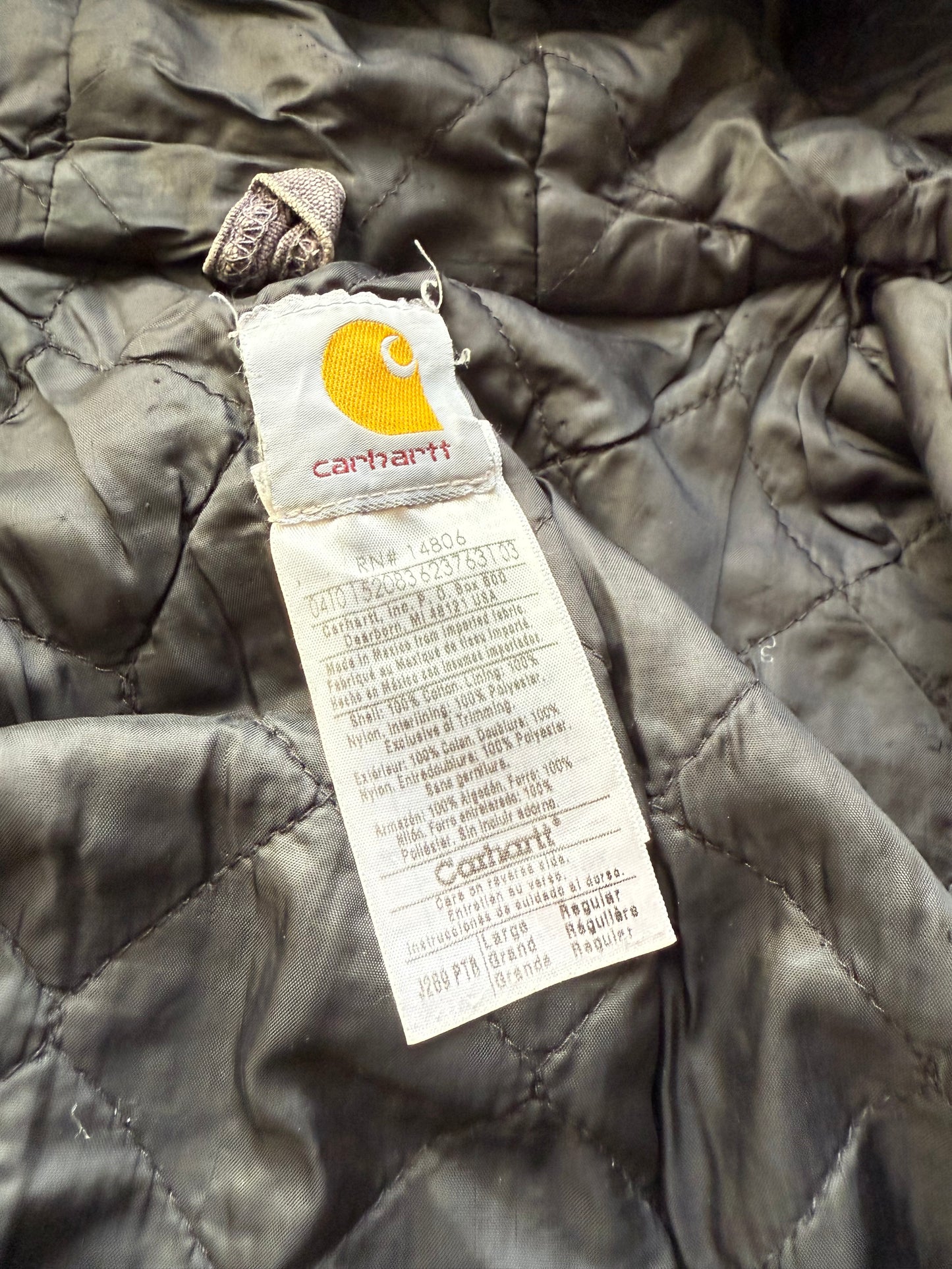 Faded Petrol Blue Carhart Active Jacket - Large