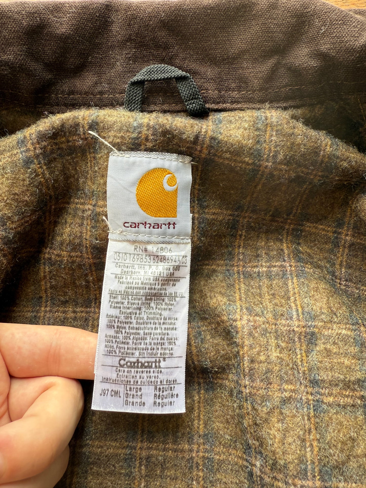 Faded Camel Brown Carhartt Detroit Jacket - Boxy M-L